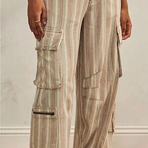 Striped Cargo Pants